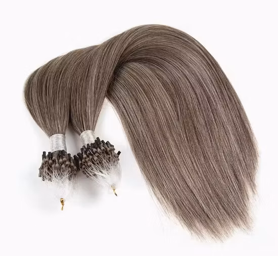 高品質のブラジル人毛マイクロリングヘア